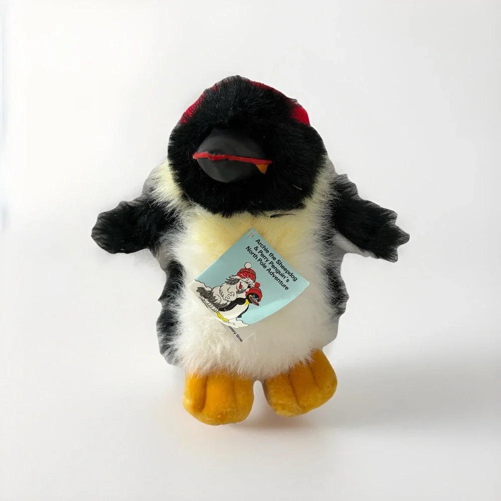 Commonwealth 1990 Christmas Perry Penguin Plush Stuffed Animals 10